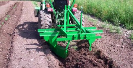 Raised Bed Maker on Subcompact Tractor
