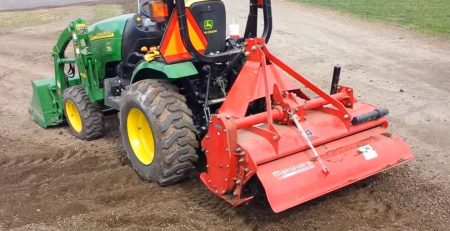 Subcompact Tractor with Tiller