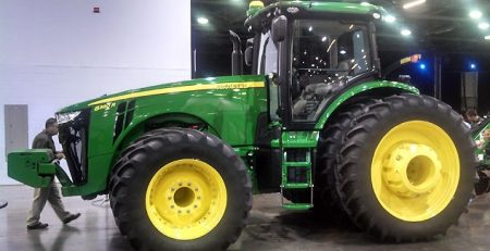 Tractor with ballast racks