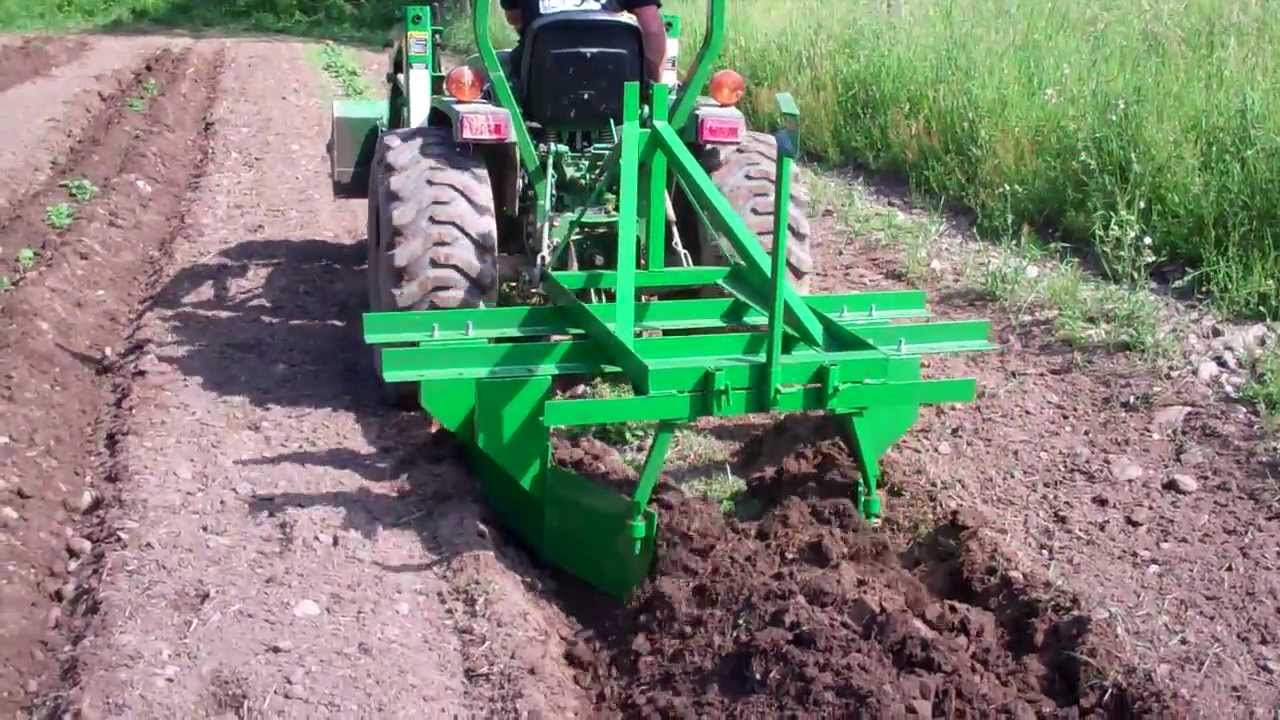 Raised Bed Maker on Subcompact Tractor