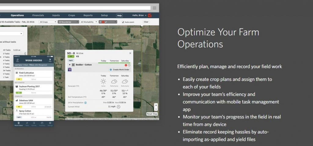 Granular GPS app for farming